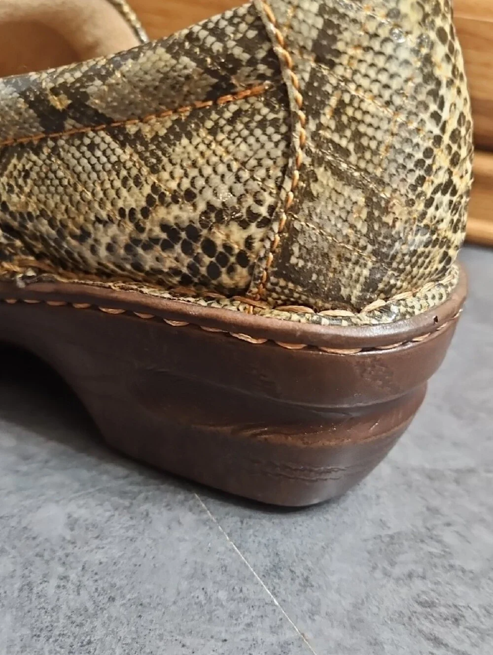 boc Men's Snakeskin-Print Slip-On Loafers in Brown and Black